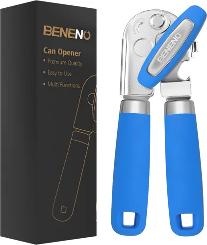 Vista 7 de Beneno Abrelatas Manual de Servicio Pesado con Imán, Hoja de Acero al Carbono Afilada Duradera con Corte Suave, Perilla Grande que Ahorra Esfuerzo