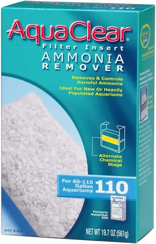 Vista 17 de Aqua Clear AquaClear 20 Insertos para remover amoníaco, medios de repuesto para filtro de acuario, A596
