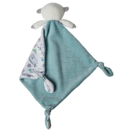 Vista 2 de Mary Meyer Little Knottie Lovey - Manta de seguridad, 10 x 10 pulgadas, color cordero