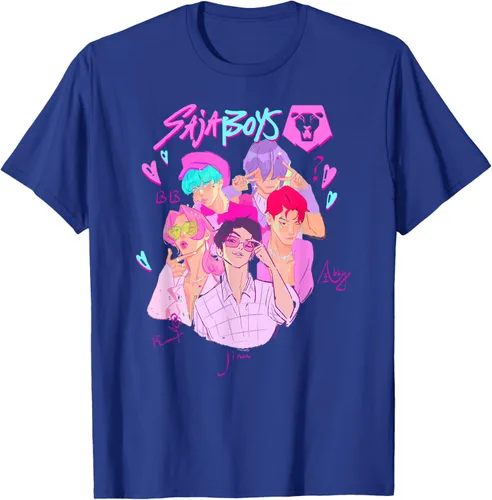 Vista 16 de Kpop Demon Hunters Camiseta Saja Boys Heartthrob con licencia