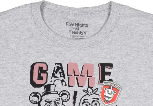 Vista 3 de Camiseta con diseño de bocetos de personajes de Five Nights at Freddy's