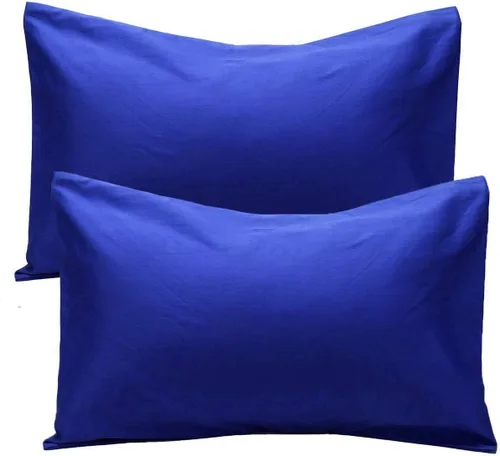 Vista 12 de Fundas de almohada de algodón peinado de 600 hilos (paquete de 2) tamaño estándar de 20 x 26 pulgadas, color azul aguamarina Azul Aqua (Solid)
