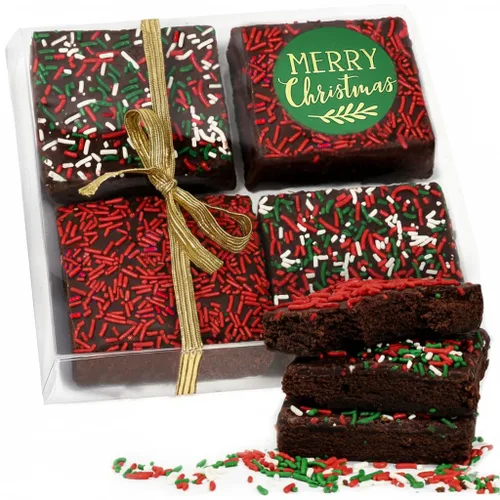 Vista 22 de Cesta de regalo de galletas de brownies de Pascua, regalo de comida de chocolate envuelta individualmente para hombres, mujeres y niños, paquete