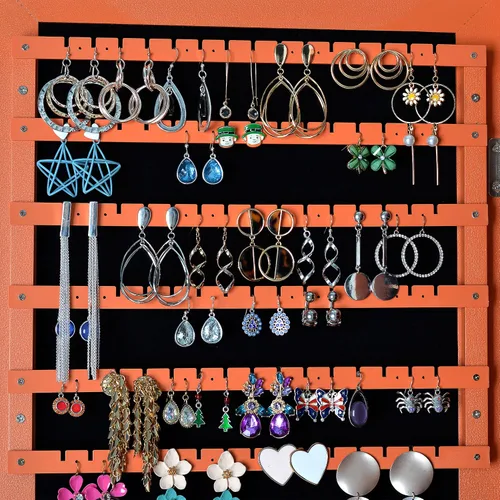 Vista 7 de LAO POPO Jewelry Armoire with Lighted Mirror, WallDoor LED Lights Can Be Hung On The Door Or Wall, Lockable Jewelry Cabinet Hanging Jewelry Organizer