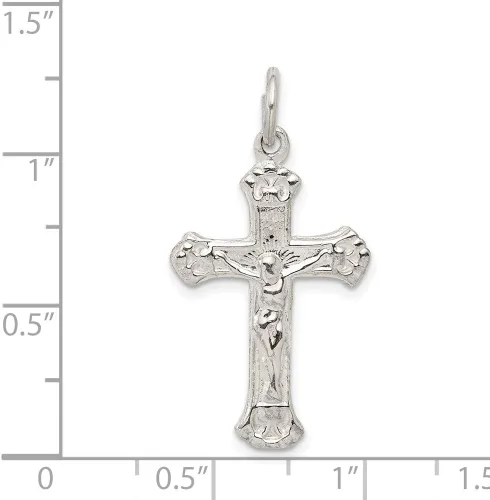 Vista 2 de Saris and Things Colgante de crucifijo de plata de ley 925