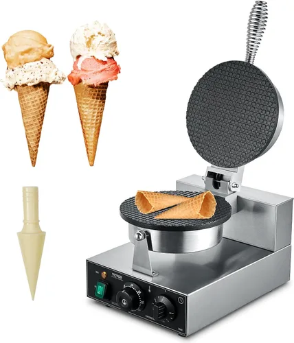 Vista 11 de VEVOR máquina eléctrica para hacer crepés, máquina comercial para crepés de 16 pulgadas, plancha plana de 1700W para crepes, máquina antiadherente