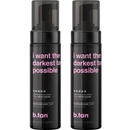 Vista 15 de b.tan Dark Self Tanner Mousse Disco Candy Tan - Mejor espuma bronceadora sin sol exprés de 1 hora, perfumada a caramelo, a prueba de sudor