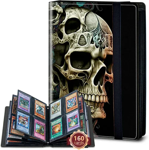 Vista 66 de Rossy Carpeta de tarjetas con 4 bolsillos, carpeta de tarjetas intercambiables, álbum de colección de tarjetas, para 160 tarjetas, carpeta