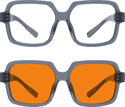 Vista 267 de Eyekepper Gafas de luz azul para hombre y mujer, paquete de 6 lentes Pilot Paquete de 6 color mezclado