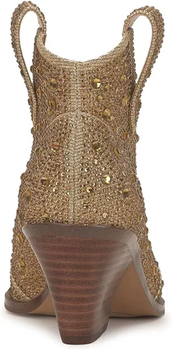 Vista 3 de Jessica Simpson Botas vaqueras con punta puntiaguda Zadie 2 Rhinestone para mujer