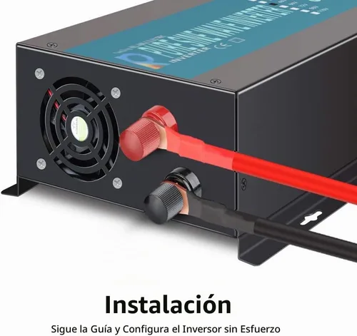 Vista 3 de WZRELB Inversor de Onda Senoidal Pura 600W 12V DC a 120V AC Convertidor de Potencia 1200W de Pico