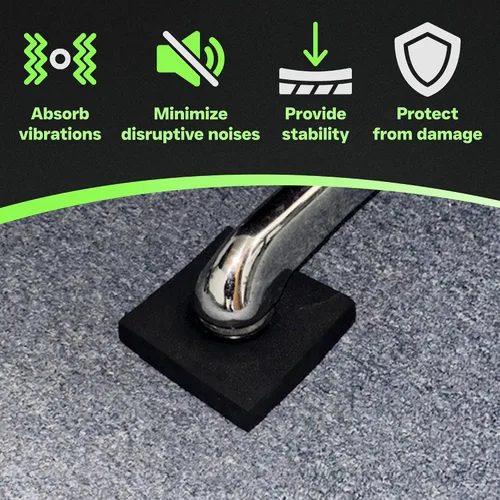 Vista 4 de XCEL Paquete de 4 almohadillas antivibraciones multiusos de 4 x 4 x 3/4 pulgadas, protección para muebles y electrodomésticos, varios tamaños
