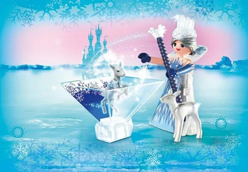 Vista 2 de Playmobil 9350 Magic Playmogram 3D Ice Crystal Princess, divertido juego de rol imaginativo, juegos adecuados para niños a partir de 4 años