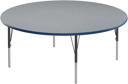 Vista 75 de Correll Mesa rectangular de actividades para el aula de 24 x 48 pulgadas, altura ajustable (19 a 29 pulgadas), parte superior de granito gris, borde