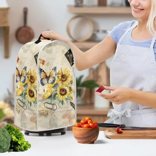 Vista 3 de Funda para batidora, cubierta para electrodomésticos de cocina, protección contra el polvo, lavable, para máquina de café, procesador de alimentos