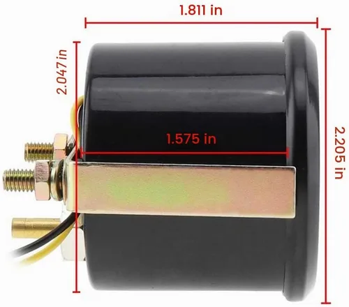 Vista 6 de ESUPPORT Vehículo de coche 2 "2.047 in Turbo Boost Gauge Meter Kit Psi Pointer Boost Psi Gauge