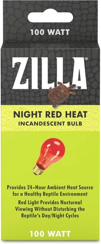 Vista 19 de Zilla Bombilla incandescente, rojo noche, ideal para especies de reptiles nocturnos