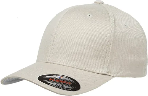 Vista 64 de Flexfit - Gorra ajustable de malla elástica en dos tonos Negro