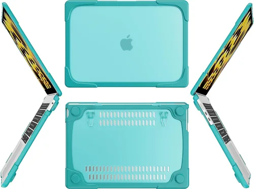 Vista 4 de Batianda Funda resistente para MacBook Air de 15 pulgadas 2023-2026, color Azul