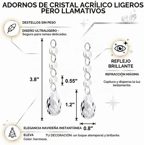 Vista 3 de 30pcs Navidad gotas Ornaments Festival Party Árbol de Navidad decoraciones colgantes