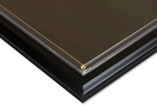 Vista 6 de Placa de premio de certificado de papelería fina Negro