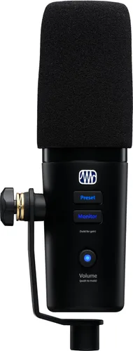 Vista 10 de PreSonus Revelator USB - Micrófono de condensador para podcast, transmisión en vivo, con efectos de voz incorporados más mezclador de bucle