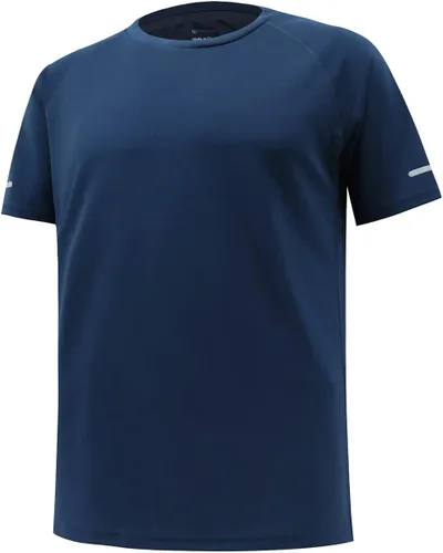Vista 4 de Camisas de entrenamiento para hombre Camisas de ajuste seco para hombre que absorben la humedad camisas de gimnasio para hombre de manga corta