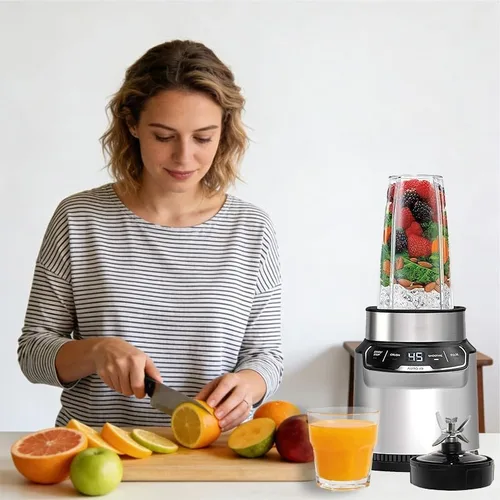 Vista 7 de Piezas de repuesto para licuadora Ninja, conjunto de cuchilla extractora de 7 aletas, compatible con Ninja Blenders Auto iQ BL480 BL482 BL642 BL682