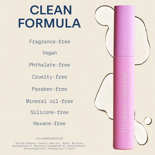 Vista 6 de The Skinny Confidential Suero para cejas y pestañas con péptido para cejas y pestañas – Refina tus cejas con sujeción durante todo el día – Suero
