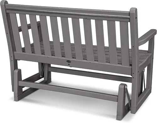 Vista 4 de POLYWOOD® Planeador de jardín tradicional, gris pizarra Pizarra gris