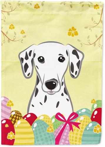 Vista 67 de Caroline's Treasures BB1920CHF - Bandera de caza de huevos de Pascua con diseño de bulldog francés, para casa, gran porche, para colgar en la pared