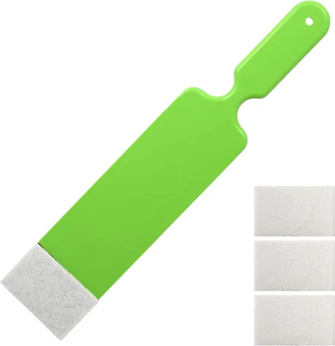 Vista 11 de NEWISHTOOL Excavadora automática de largo alcance, 3 piezas de herramienta de tinte de niveladora y 10 almohadillas de fregado para limpiar ventanas