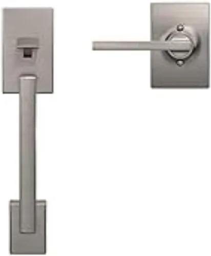 Vista 6 de Schlage Encode Wi-Fi Smart Lock con juego de entrada Century para puerta delantera, níquel satinado
