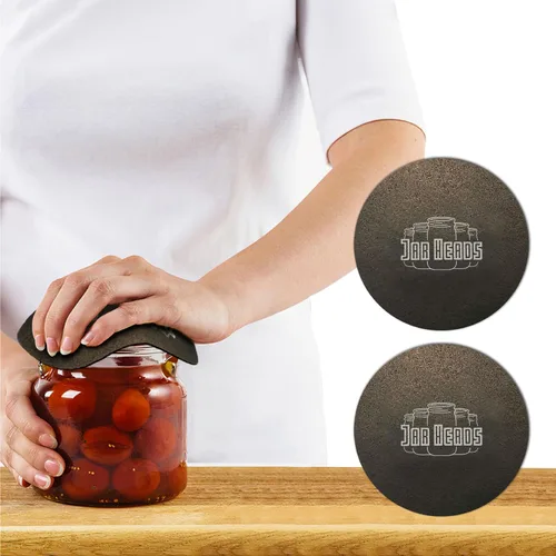 Vista 6 de JAR HEADS Paquete de 2 almohadillas de goma para abridor de tarros, pinzas gruesas de 5 pulgadas para abrir frascos fabricados en los Estados