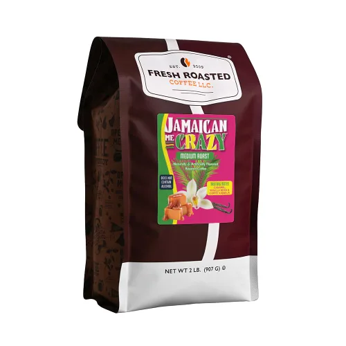 Vista 41 de Fresh Roasted Coffee, Amaretto - Café saborizado, 12 onzas, tostado medio, Kosher, grano entero