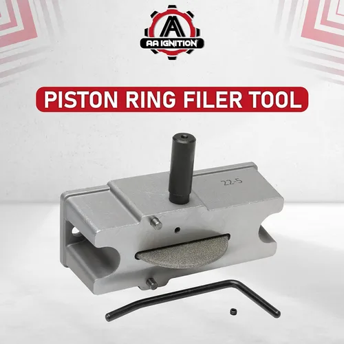 Vista 5 de AA Ignition Herramienta de llenado de anillo de pistón - 66785, 66786 Filer manual de anillo de pistón - con muela abrasiva de carburo de grano 120