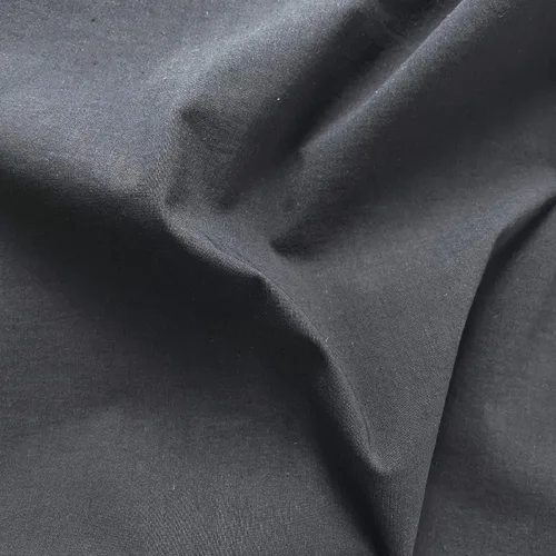 Vista 8 de Tela elástica de nailon de algodón de lino azul marino Calidad premium para moda, costura y decoración del hogar