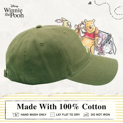 Vista 6 de Disney Winnie The Pooh Dad Hat, Adjustable Cotton Baseball Cap with Curved Brim