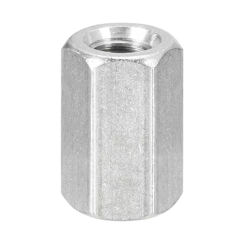 Vista 9 de uxcell Tuercas de acoplamiento M12 x 1.75 pulgadas de paso de 0.984 in de longitud, 1 tuerca de acoplamiento de varilla hexagonal métrica de acero
