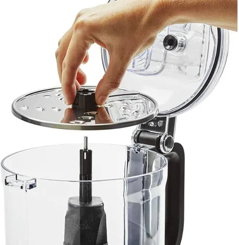 Vista 3 de KitchenAid KFP0920QWH - Procesador de alimentos con 9 tazas, 3 discos, 2 cuchillas y espátula, color blanco