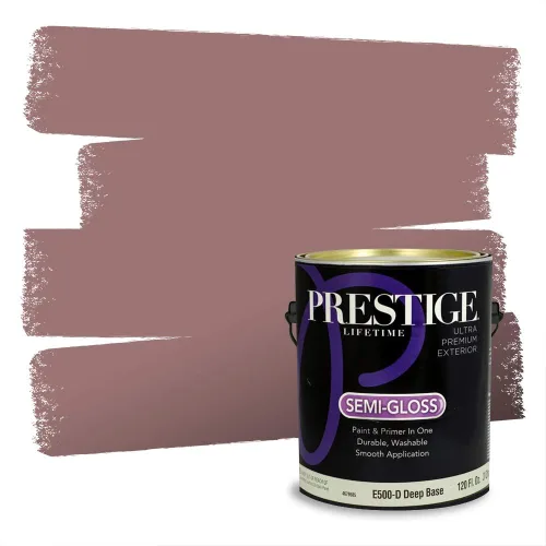 Vista 432 de Prestige Paints Pintura exterior e imprimación en uno, 1 galón, plano, coincidencia comparable de Valspar* Amber Rose*