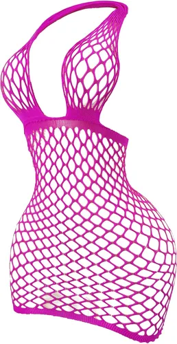 Vista 16 de SweatyRocks Vestido de lencería sexy de malla para mujer, lencería tipo Negro