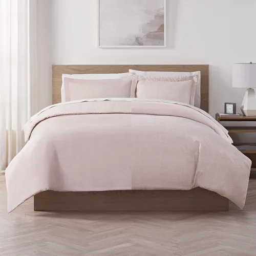 Vista 13 de Serta Juego de edredón reversible de 3 piezas con fundas de almohada para todas las estaciones, matrimonial/queen, éter