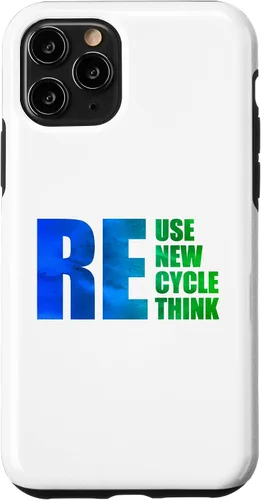 Vista 10 de iPhone 14 Reutilizar Renovar Reciclaje Repensar Salvar Día de la Tierra Klima Umwelt Case