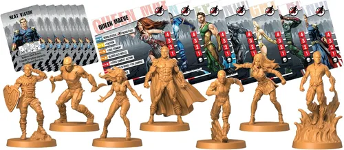 Vista 3 de Zombicide The Boys - Paquete de personajes #1 - The Seven - Survivors from The Seven para una acción épica de zombies. Juego de mesa de estrategia