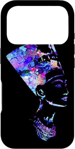 Vista 30 de Funda para iPhone 16 con diseño de reina egipcia Nefertiti