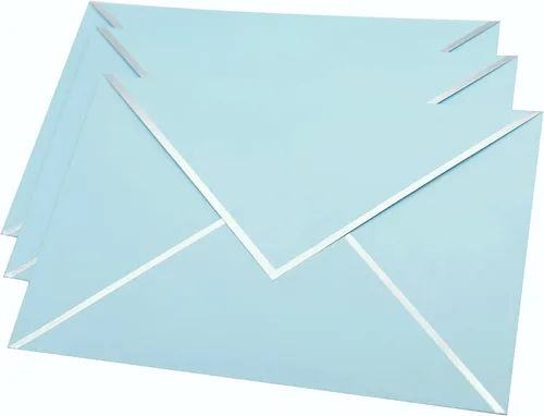 Vista 7 de Sobres A7 – Sobres de correo de lujo con solapa en V para tarjetas de 5 x 7 pulgadas – para bodas, invitaciones, baby shower, fotos, graduación