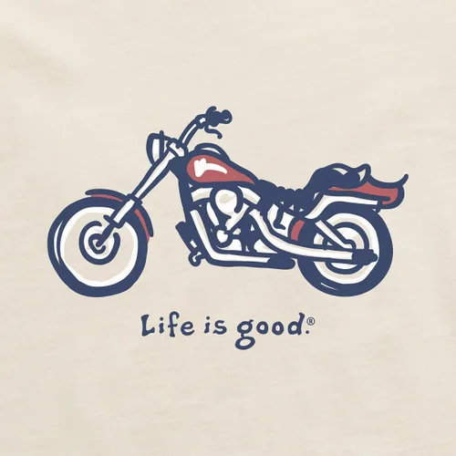 Vista 2 de Life is Good - Mens Motorcycle T-Shirt