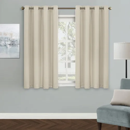 Vista 50 de MYSKY HOME Cortinas Aqua para Armario para Entrada Cortina Opaca para Puerta para Sala de Estar Cortina Oscurecedora de Habitación con Ojales