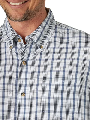 Vista 18 de Wrangler Authentics Camisa clásica a cuadros de manga corta para hombre